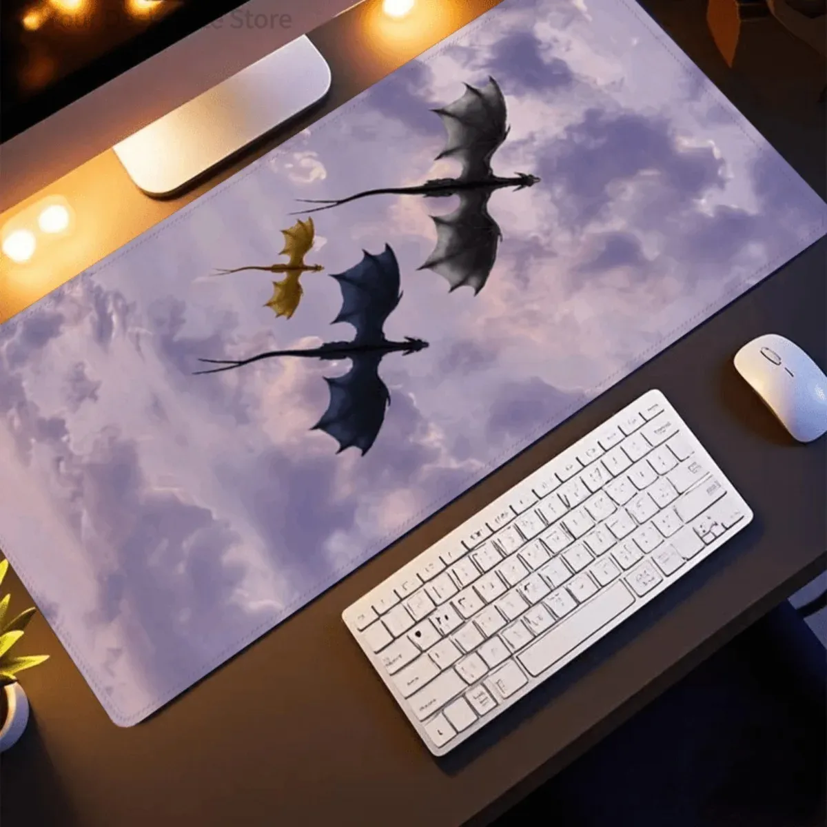 Pc Gaming Aesthetic - Non-Slip Rubber Desk Mouse Pad Flying