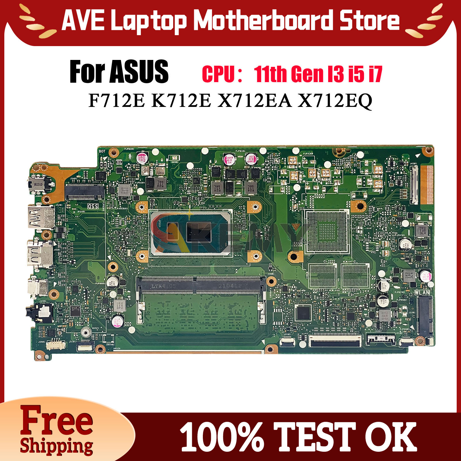 Pc Gaming I5 - X712EA Laptop Motherboard For ASUS VivoBook
