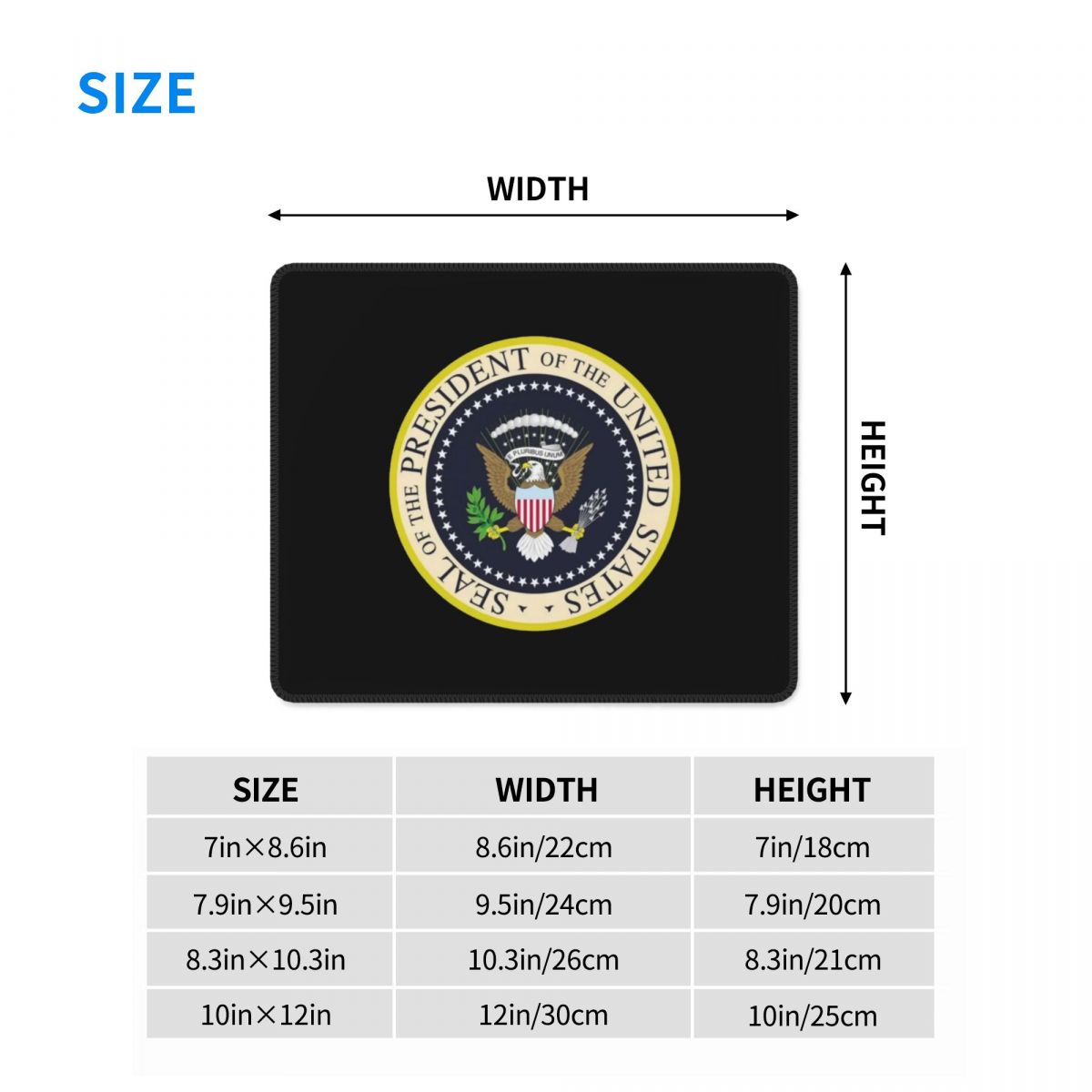 Multi-size Mouse Pad Seal Of T - Pc Unit For Gaming avis et prix