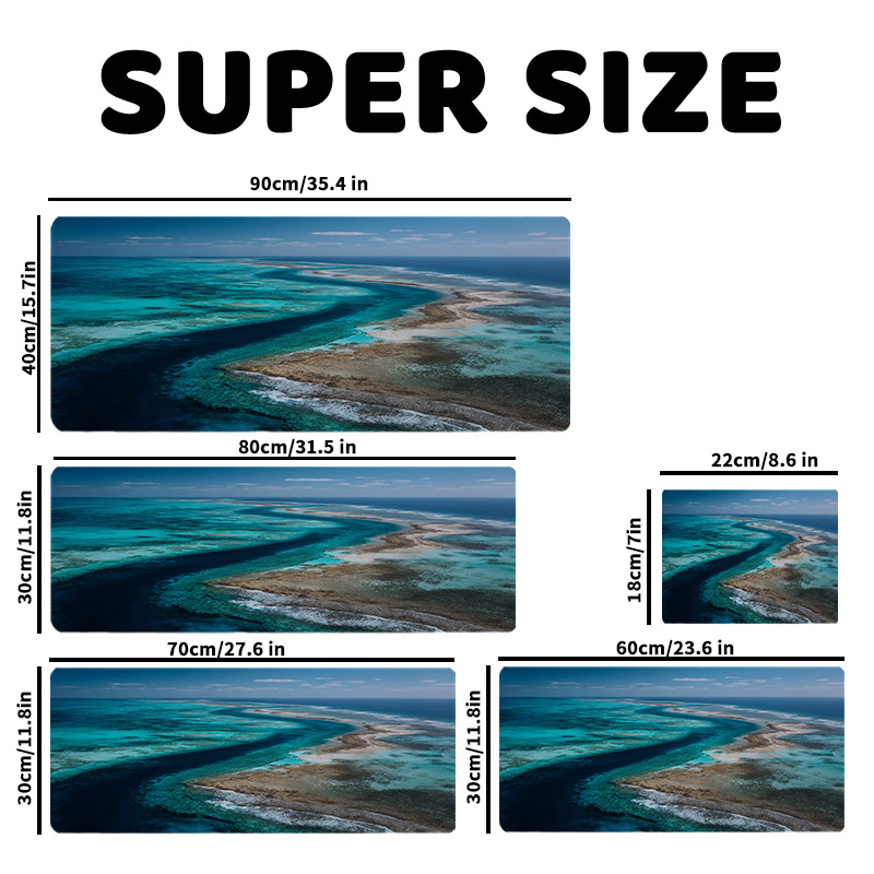 Large Custom Mouse pad 22x18-9 - Gaming Desk Mat avis et prix