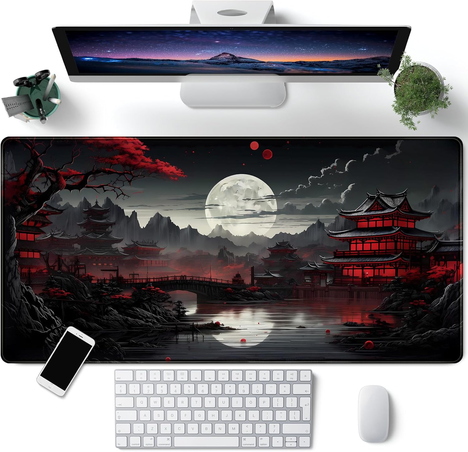 Japanese Desk Mat Riverside Fu - Gaming Desk Mat avis et prix