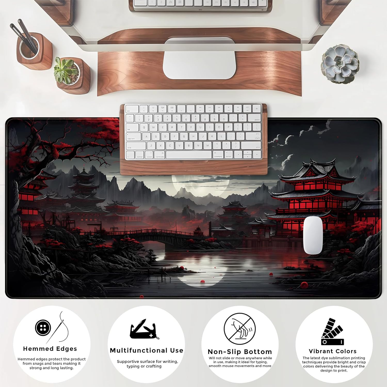 Japanese Desk Mat Riverside Fu - Gaming Desk Mat avis et prix