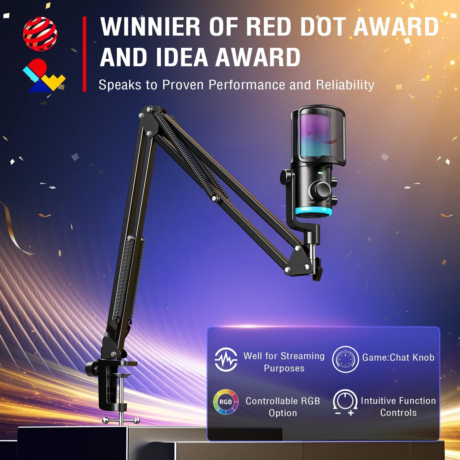 USB Streaming Mic Kit with RGB - Pc Gaming Youtuber avis et prix