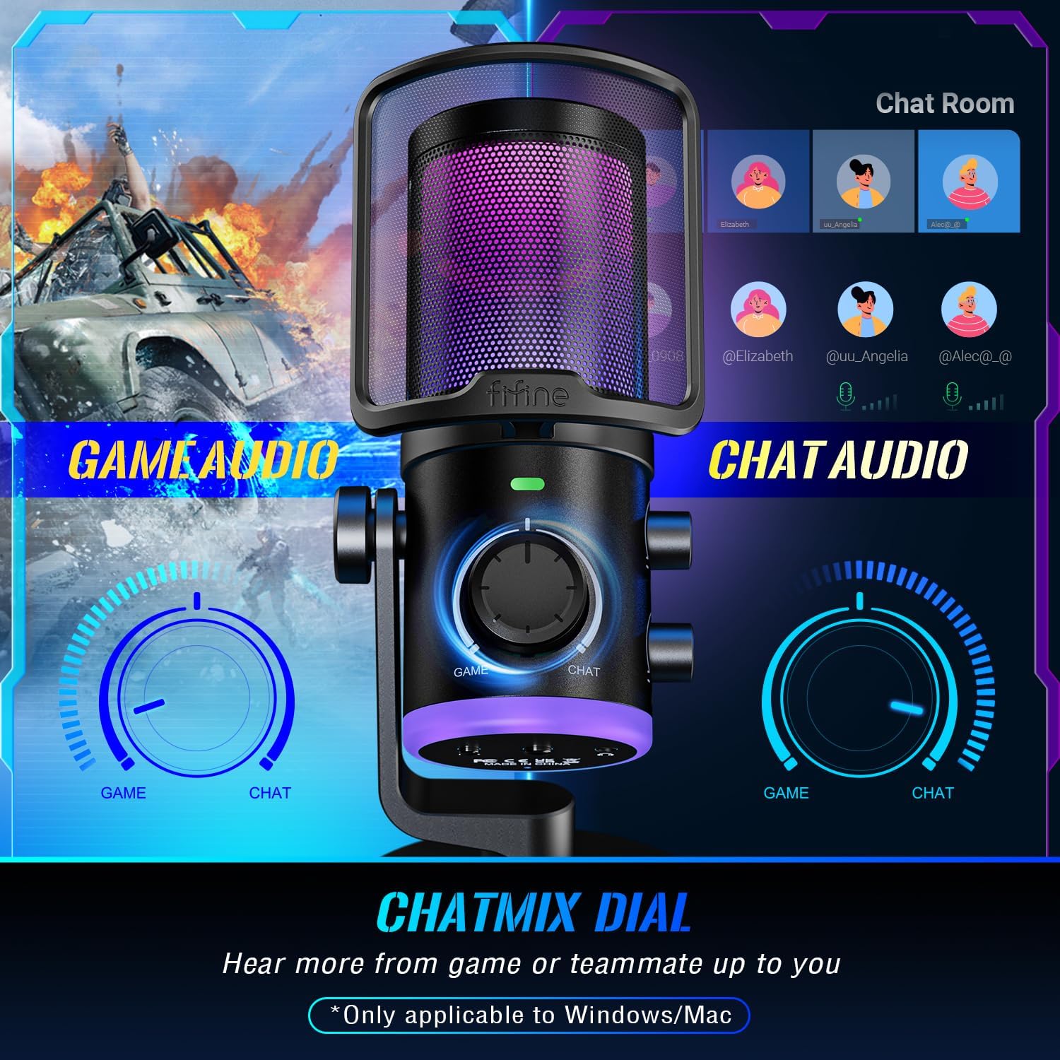 USB Streaming Mic Kit with RGB - Pc Gaming Youtuber avis et prix