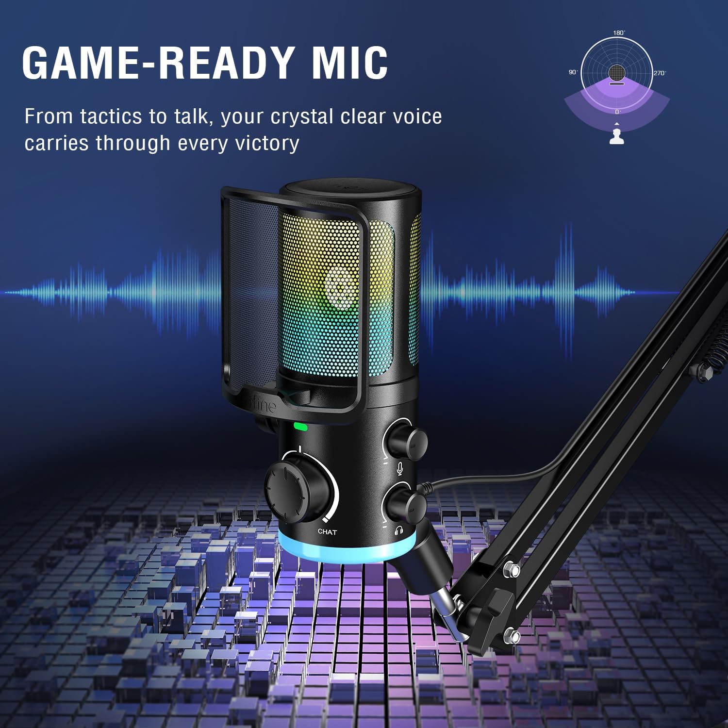 USB Streaming Mic Kit with RGB - Pc Gaming Youtuber avis et prix