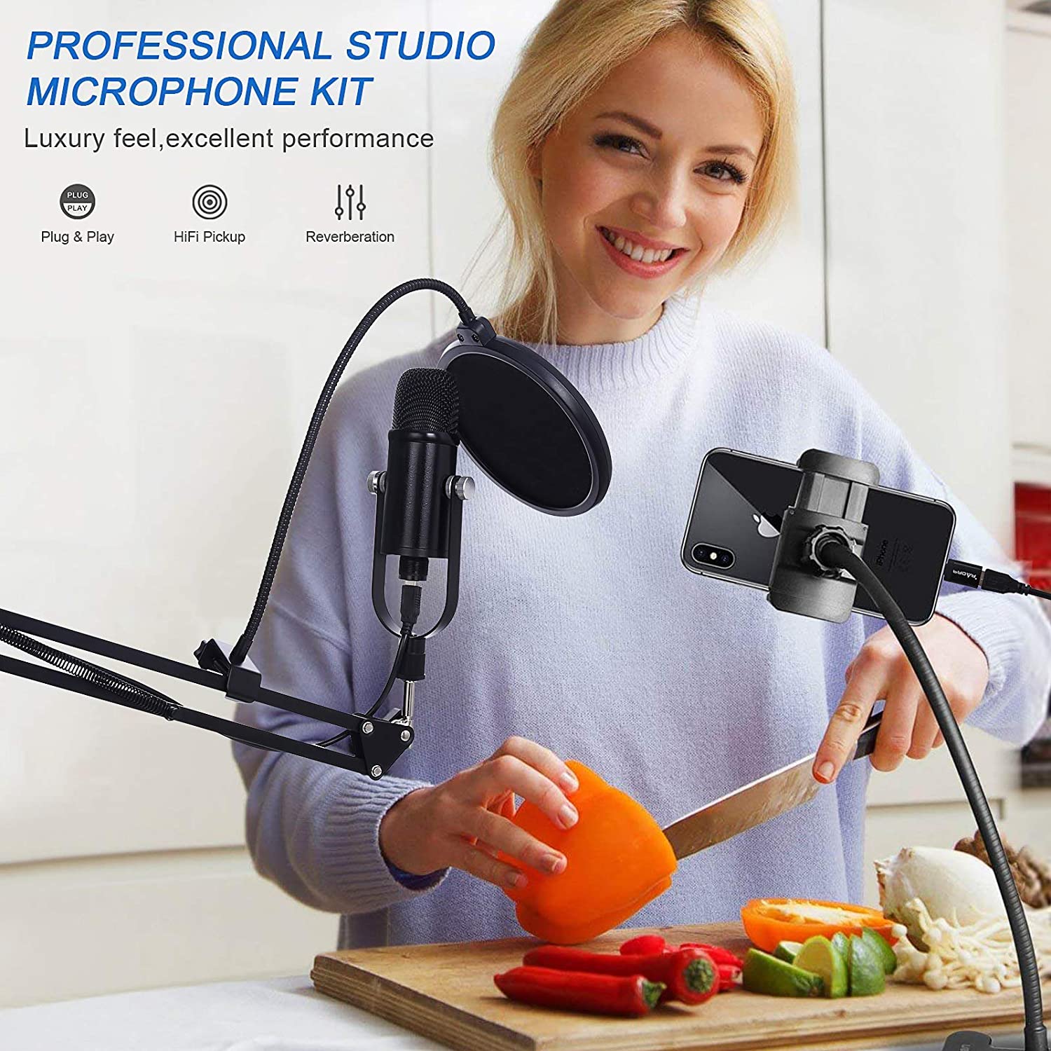 BM86 USB Condenser Microphone  - Pc Gaming Youtuber avis et prix