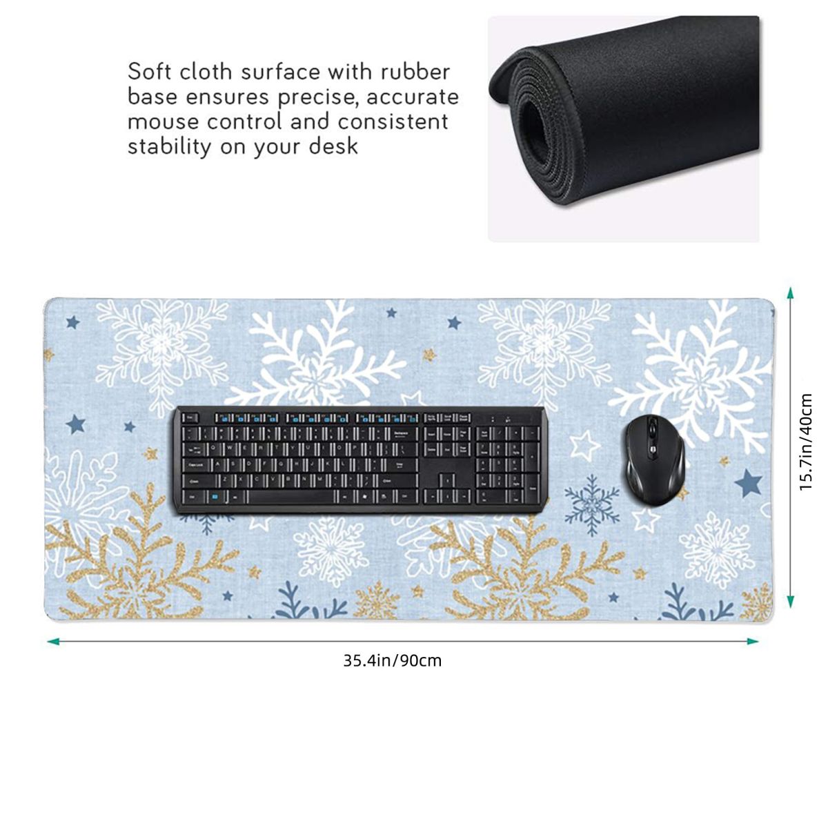 Snowflake Aesthetic Large Mous - Pc Gaming Aesthetic avis et prix