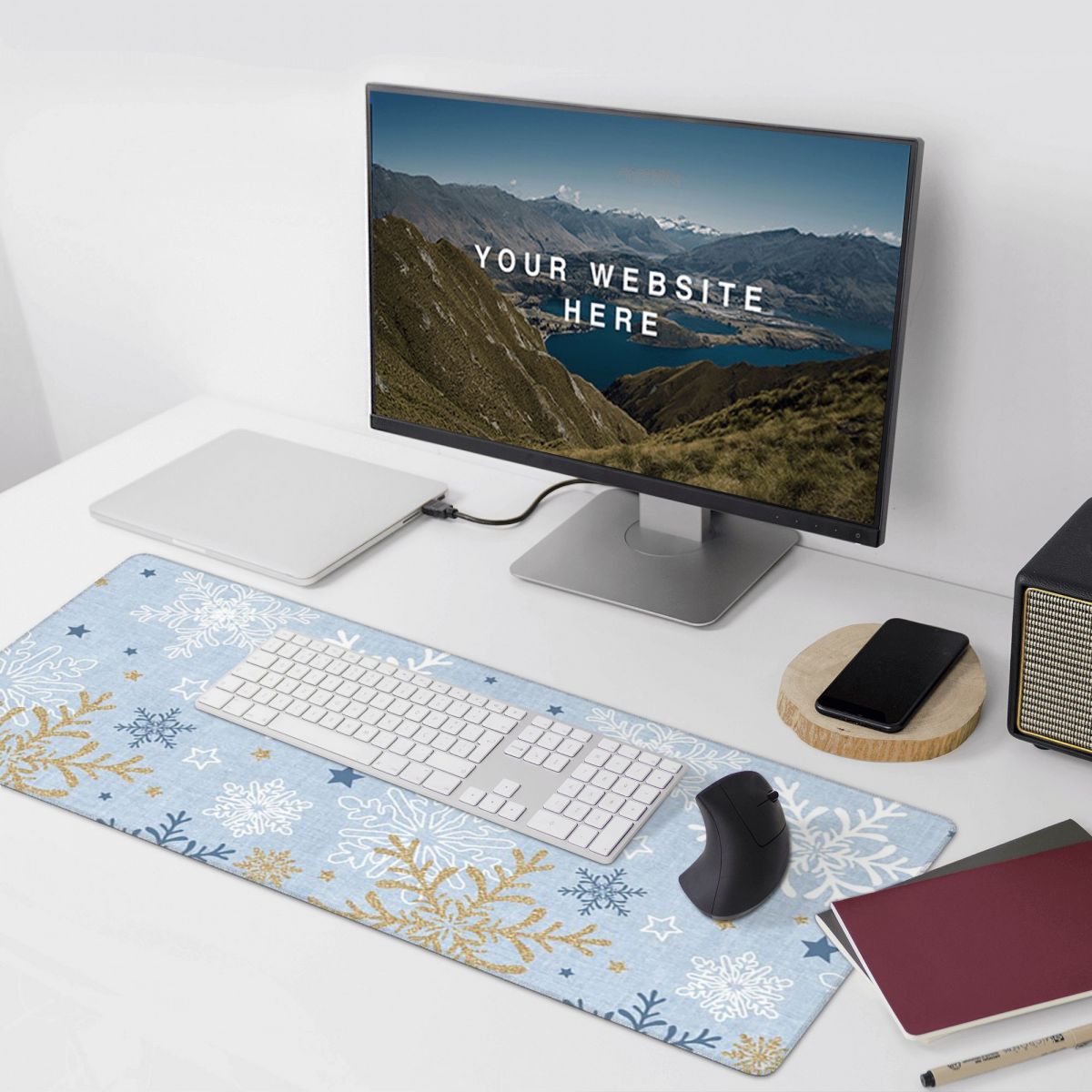 Snowflake Aesthetic Large Mous - Pc Gaming Aesthetic avis et prix
