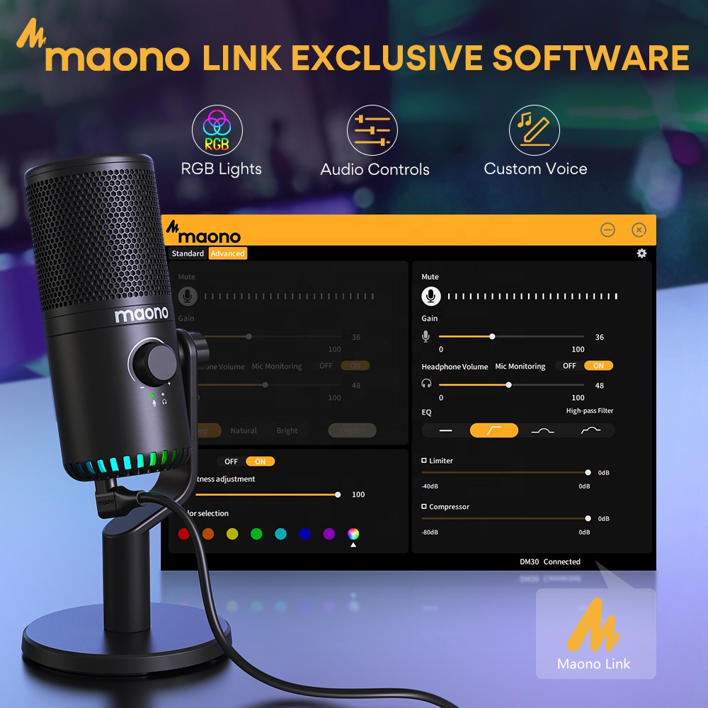 MAONO PC Programmable RGB Gami - Pc Gaming Youtuber avis et prix