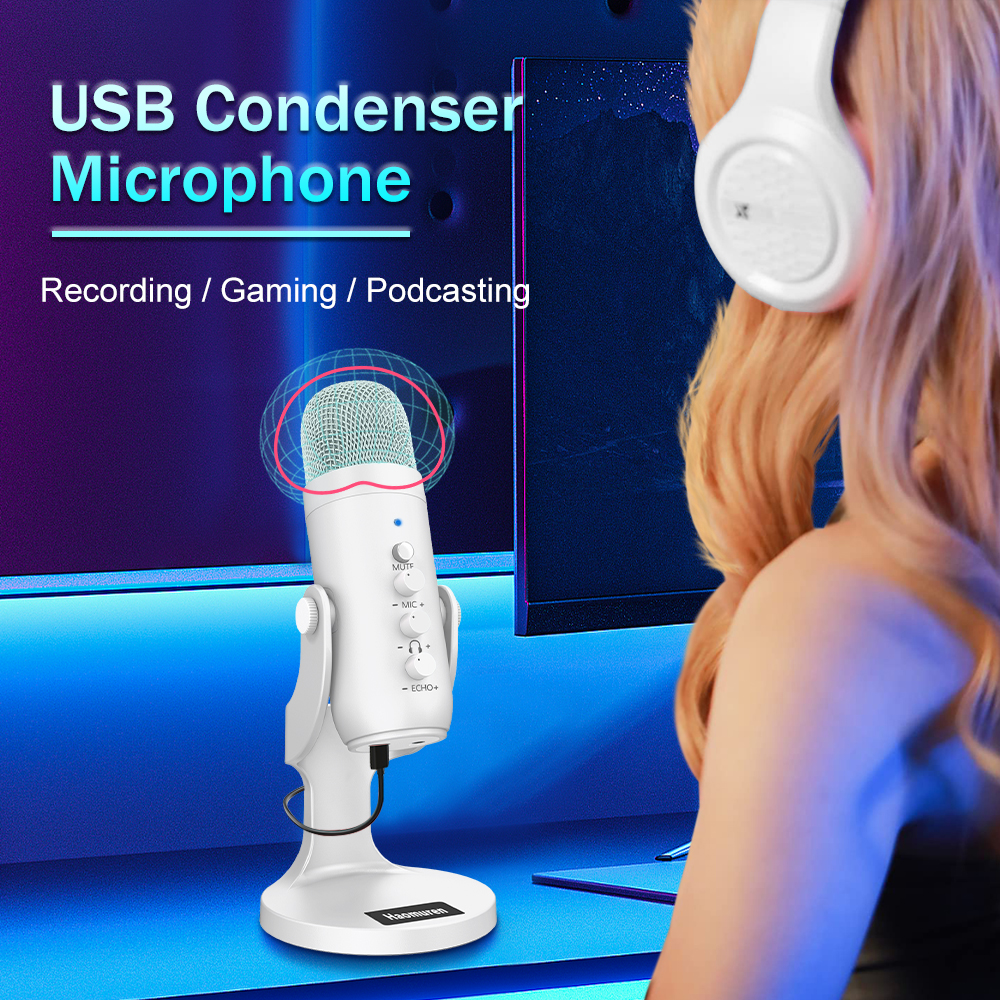 Professional White USB Condens - Pc Gaming Youtuber avis et prix