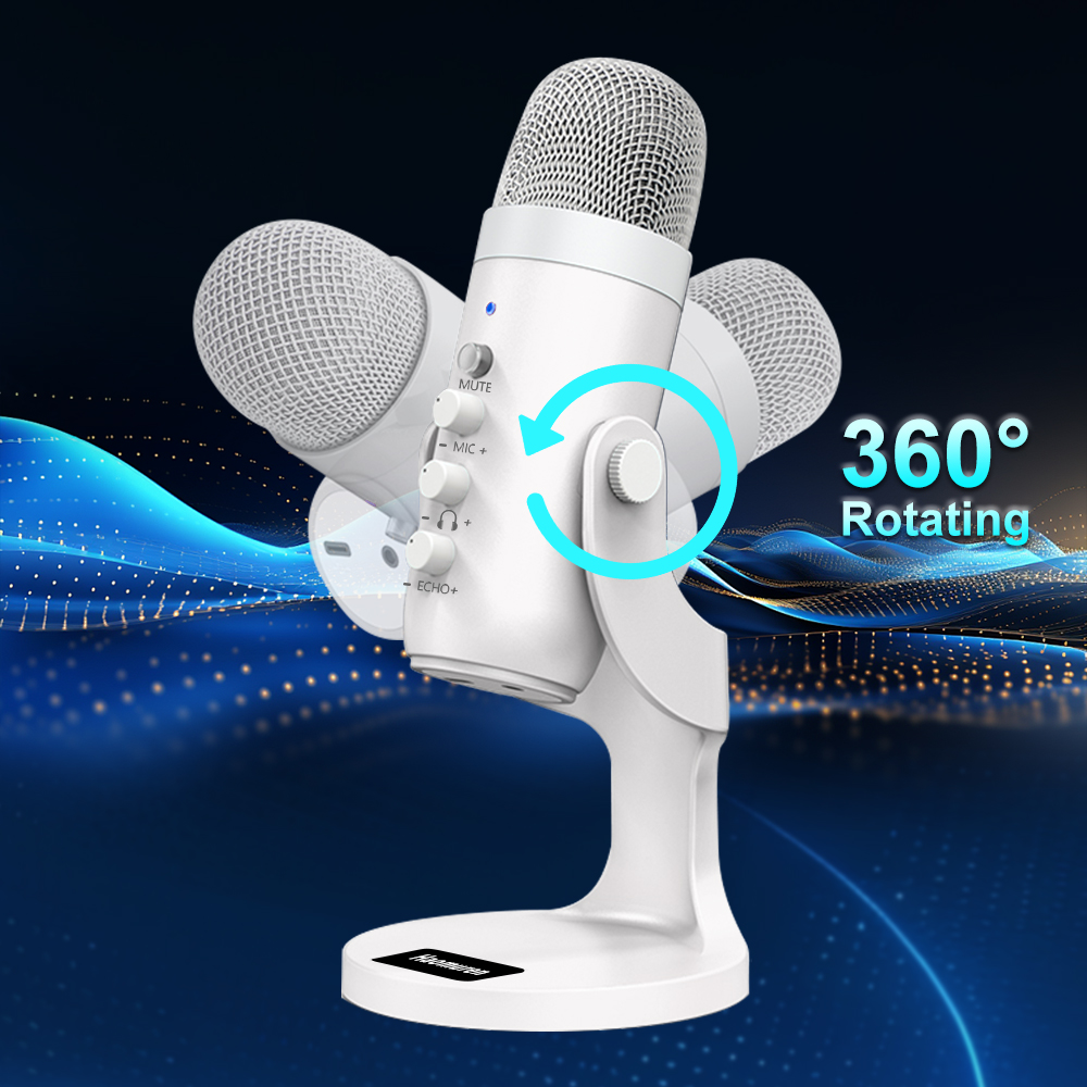 Professional White USB Condens - Pc Gaming Youtuber avis et prix