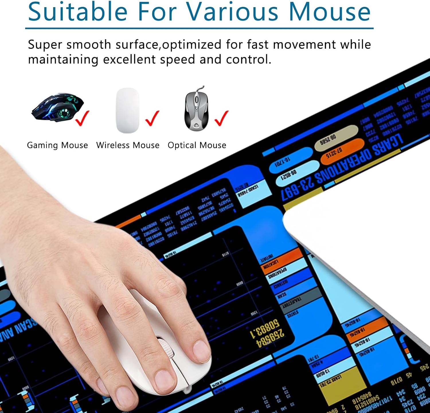 Spacecraft Dashboard Gaming Mo - Gaming Desk Mat avis et prix