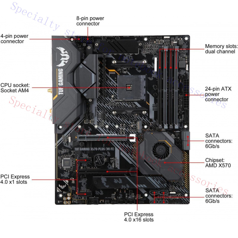 A+ FOR  ASUS TUF Gaming X570-P - Pc Gaming Ebay avis et prix