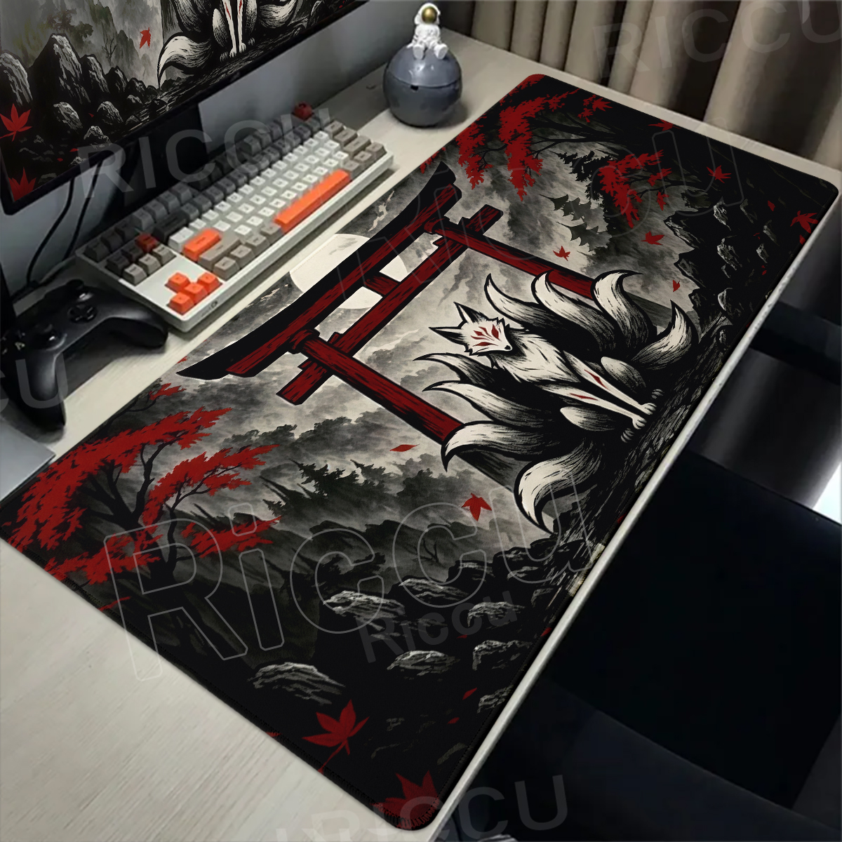 Black And Red Gaming Mousepad  - Pc Gaming Aesthetic avis et prix
