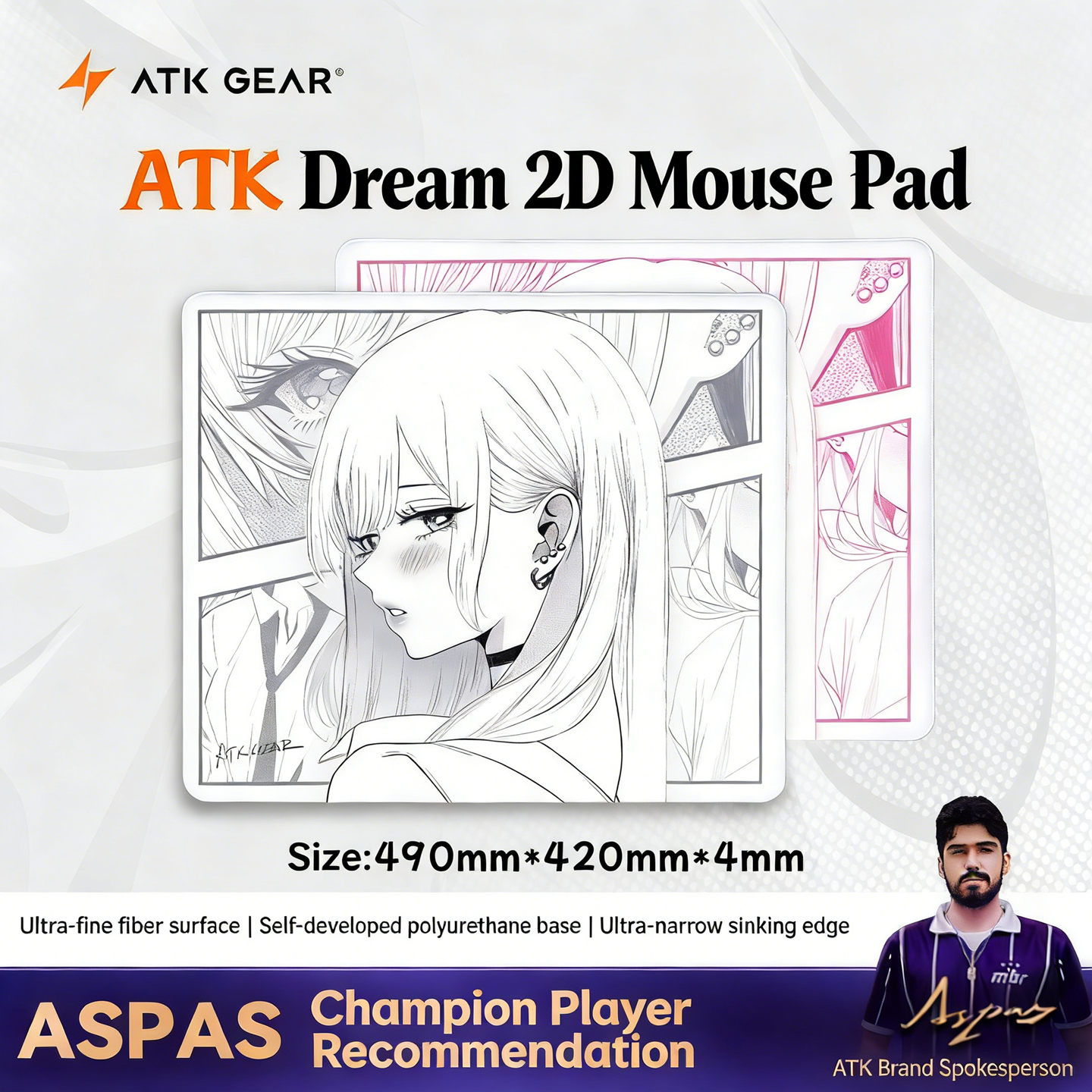ATK Dream Anime Mouse Pad 490x - Fps Gaming Mouse avis et prix