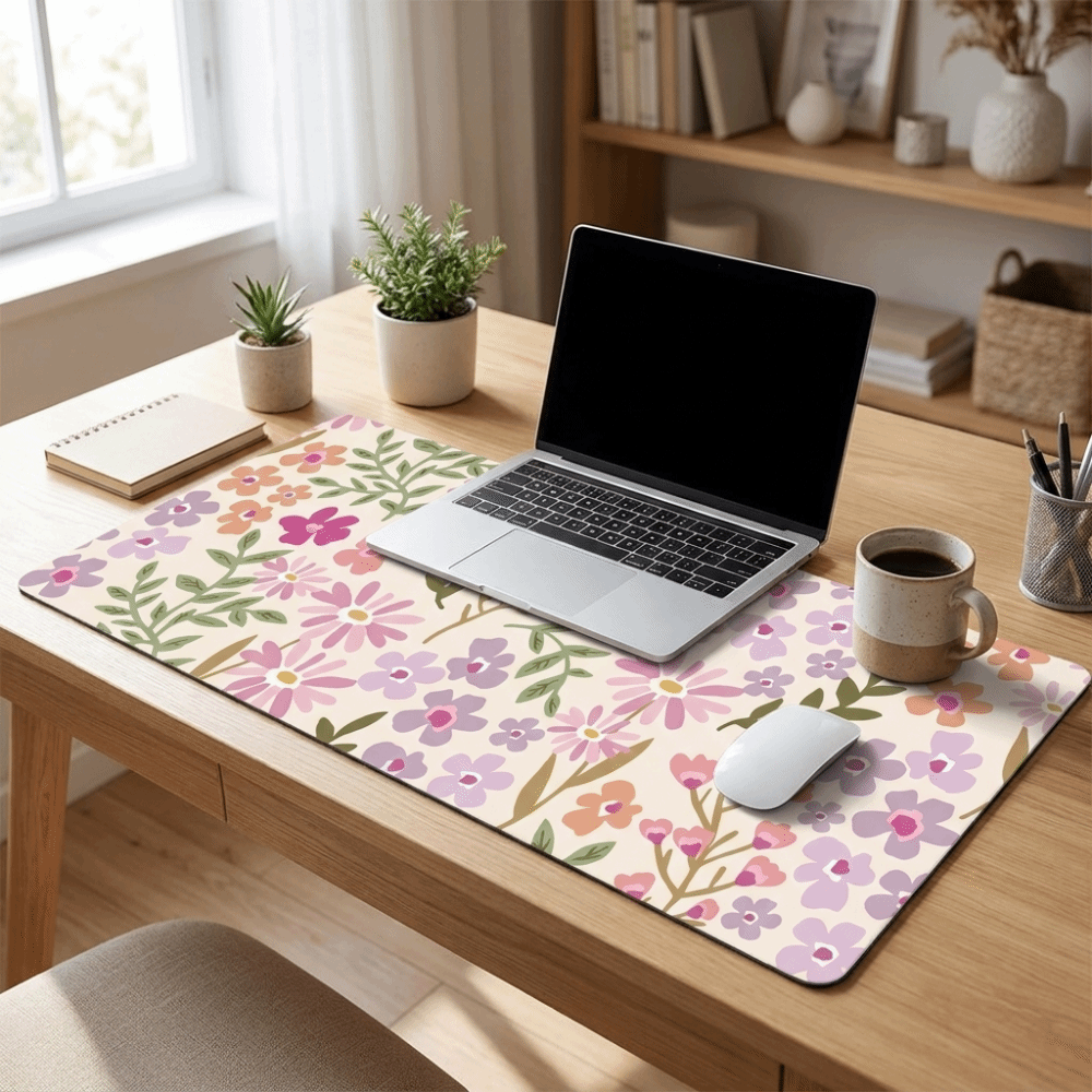 Stain-resistant Large Floral D - Gaming Desk Mat avis et prix