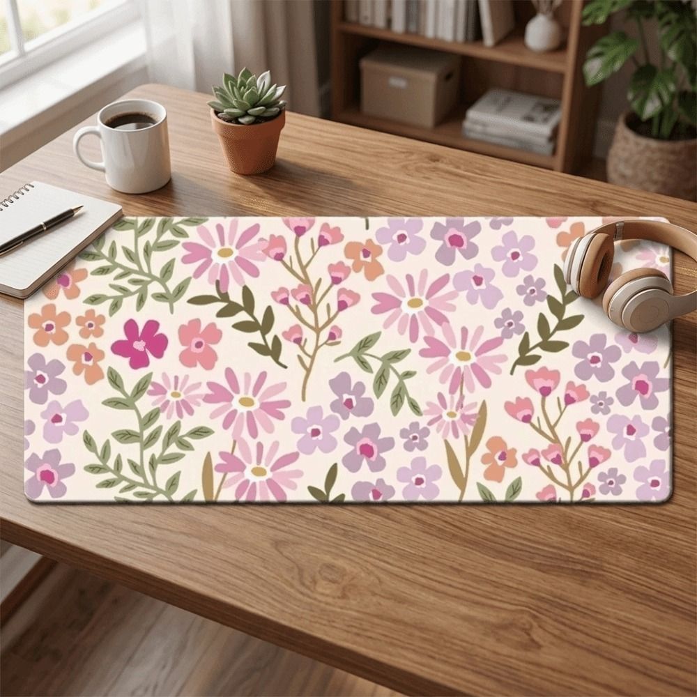 Stain-resistant Large Floral D - Gaming Desk Mat avis et prix