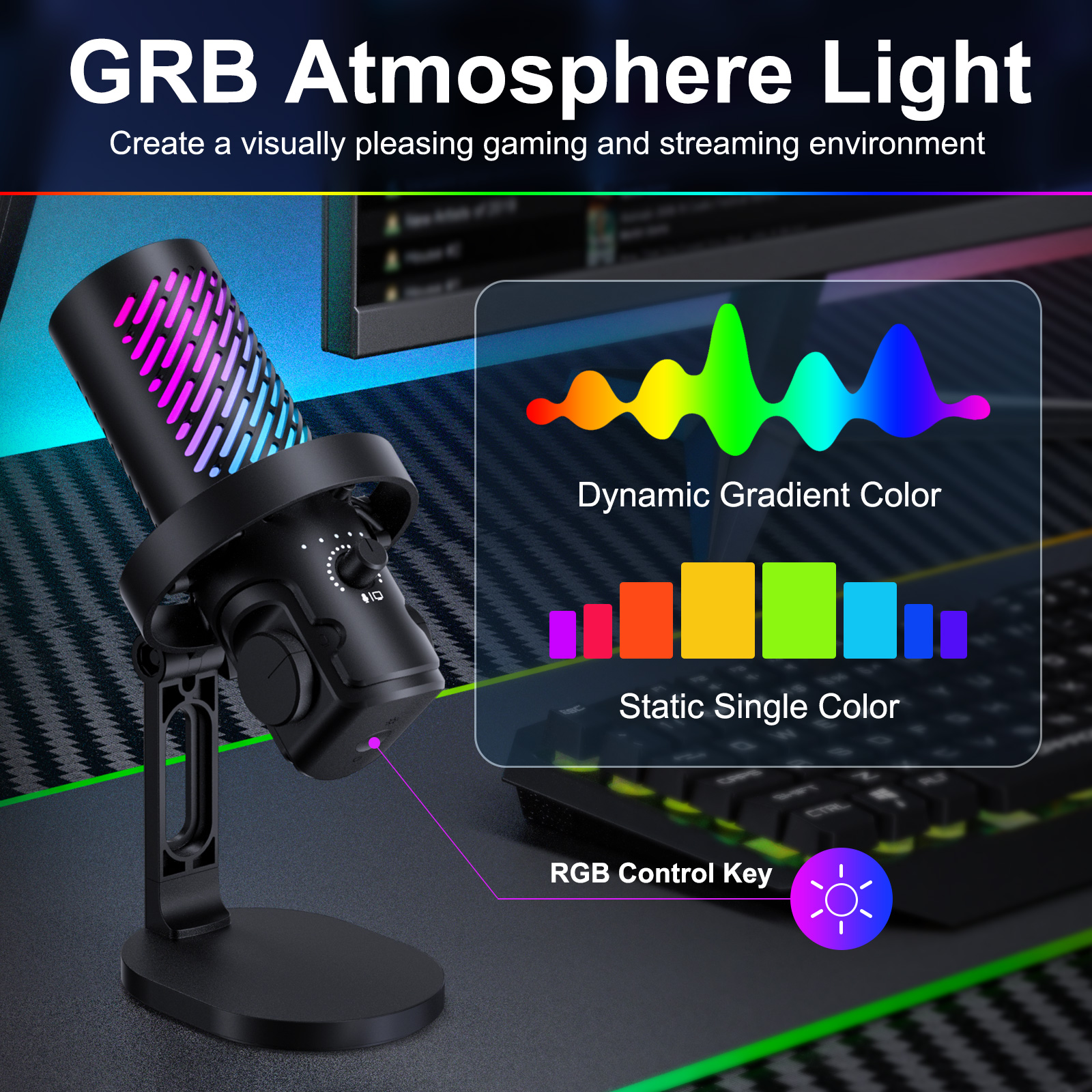 Tenlamp RGB USB Streaming Micr - Pc Gaming Youtuber avis et prix