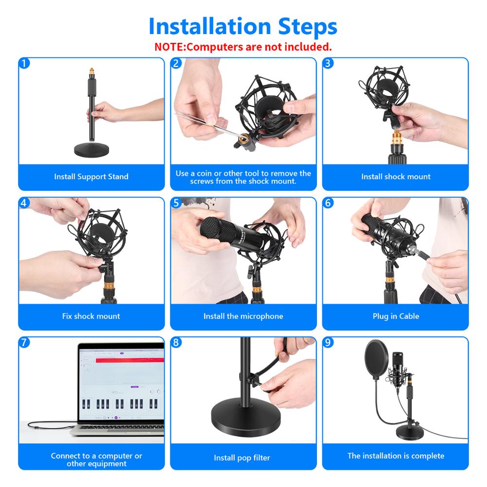 Neewer USB Microphone Kit-Plug - Pc Gaming Youtuber avis et prix