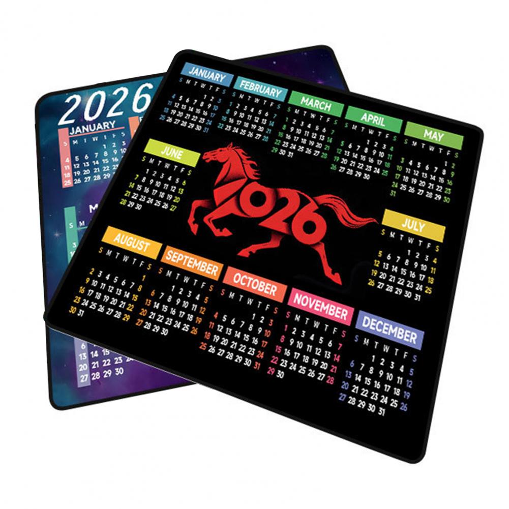 2026 Calendar Mouse Pad Waterp - Gaming Desk Mat avis et prix