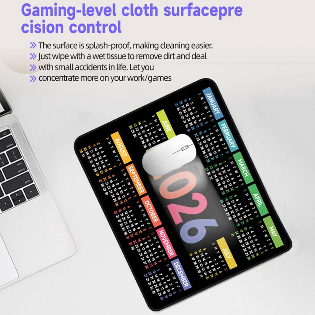 2026 Calendar Mouse Pad Waterp - Gaming Desk Mat avis et prix