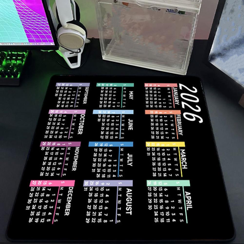 2026 Calendar Mouse Pad Waterp - Gaming Desk Mat avis et prix