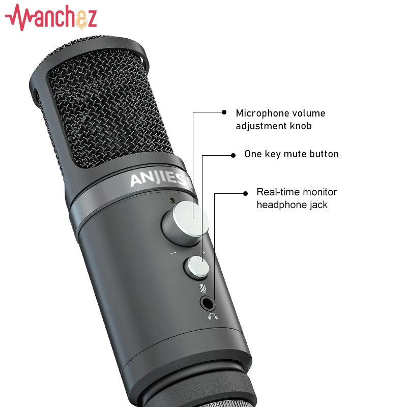 USB Condenser Microphone Profe - Pc Gaming Youtuber avis et prix