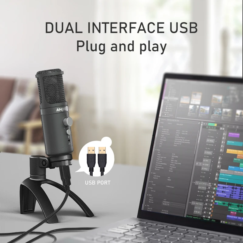 USB Condenser Microphone Profe - Pc Gaming Youtuber avis et prix