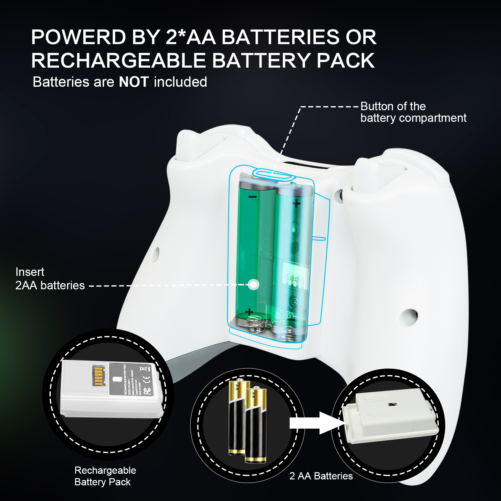 PC Gamepad For Xbox 360 2.4G W - Pc Gaming Xbox Controller avis et prix