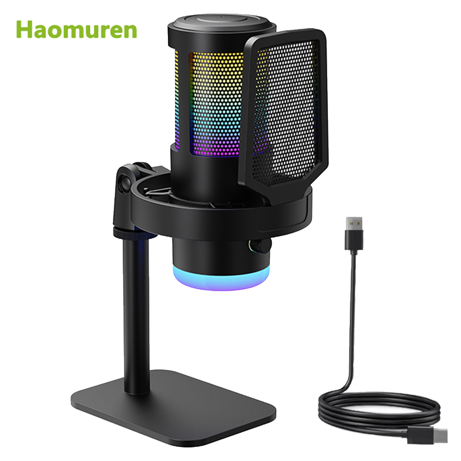 Haomuren RGB USB Condenser Mic - Pc Gaming Youtuber avis et prix
