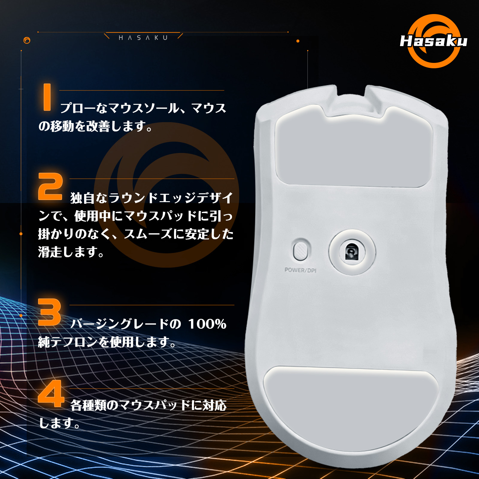 2 Sets HASAKU Rounded Curved E - Fps Gaming Mouse avis et prix