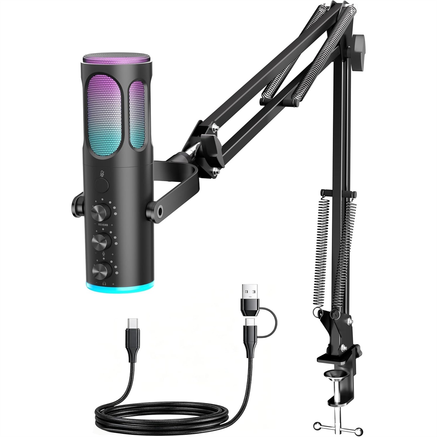 USB Gaming Microphone For PC P - Pc Gaming Youtuber avis et prix