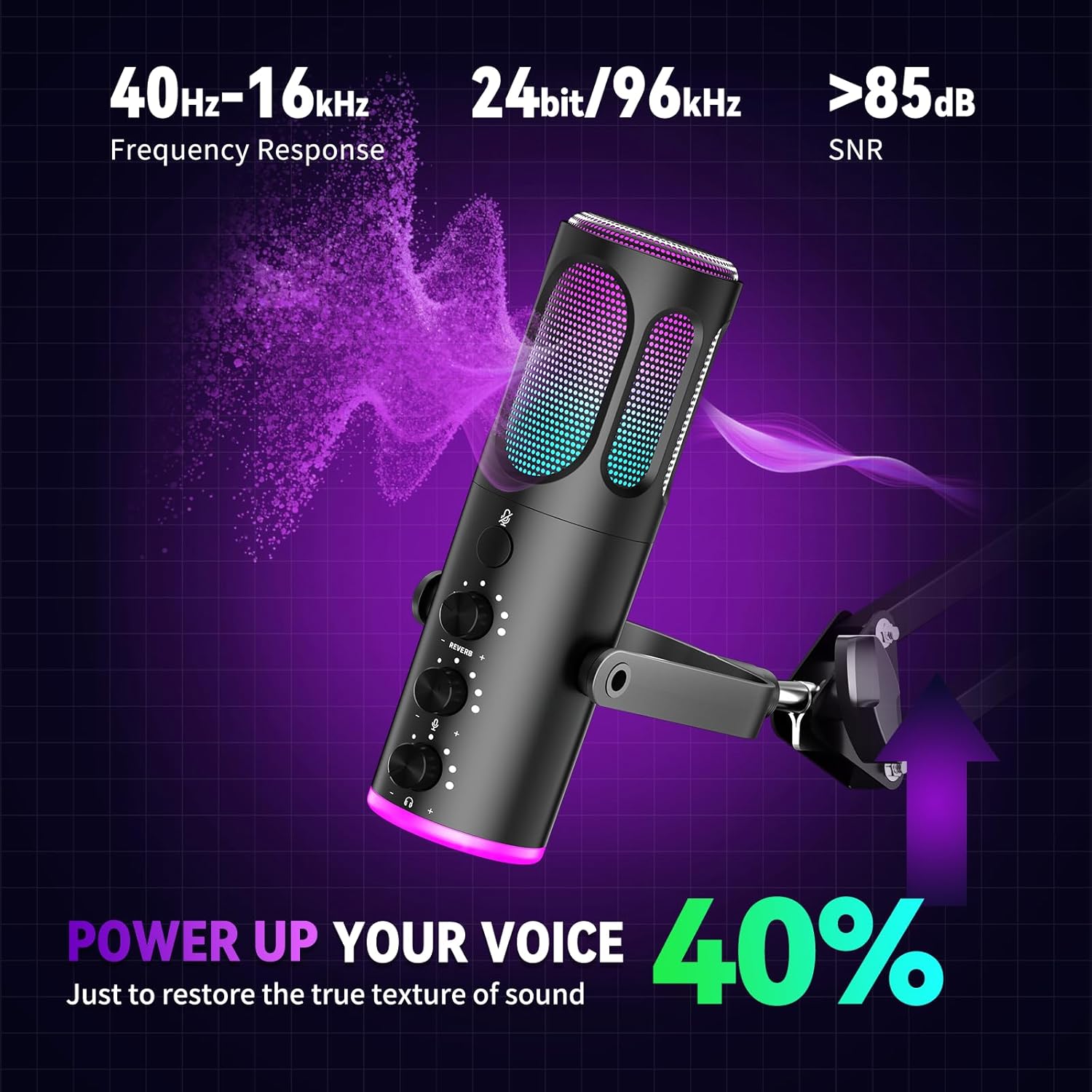 USB Gaming Microphone For PC P - Pc Gaming Youtuber avis et prix